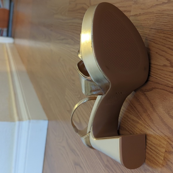 Zara gold platform heeled sandal 36 (6) - Picture 7 of 7
